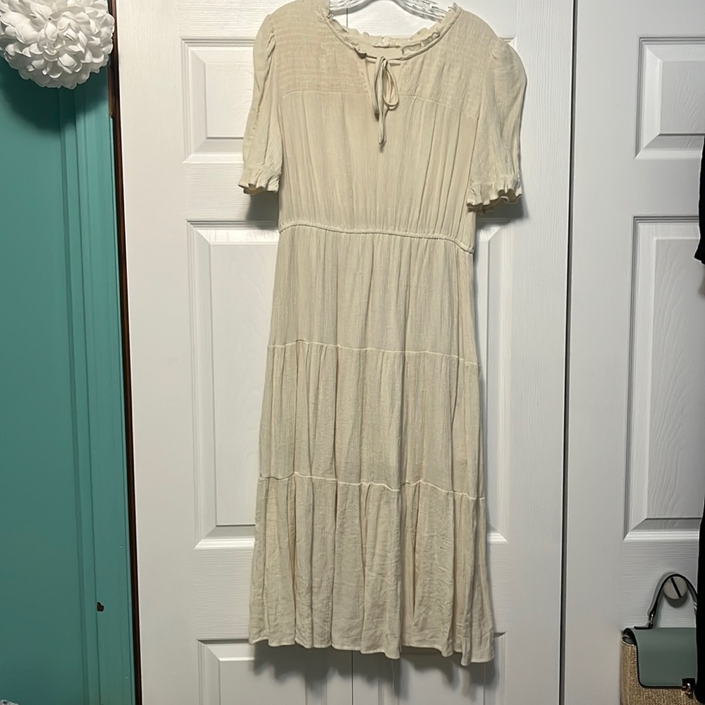 Cream cottagecore dress ⭐️